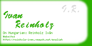 ivan reinholz business card